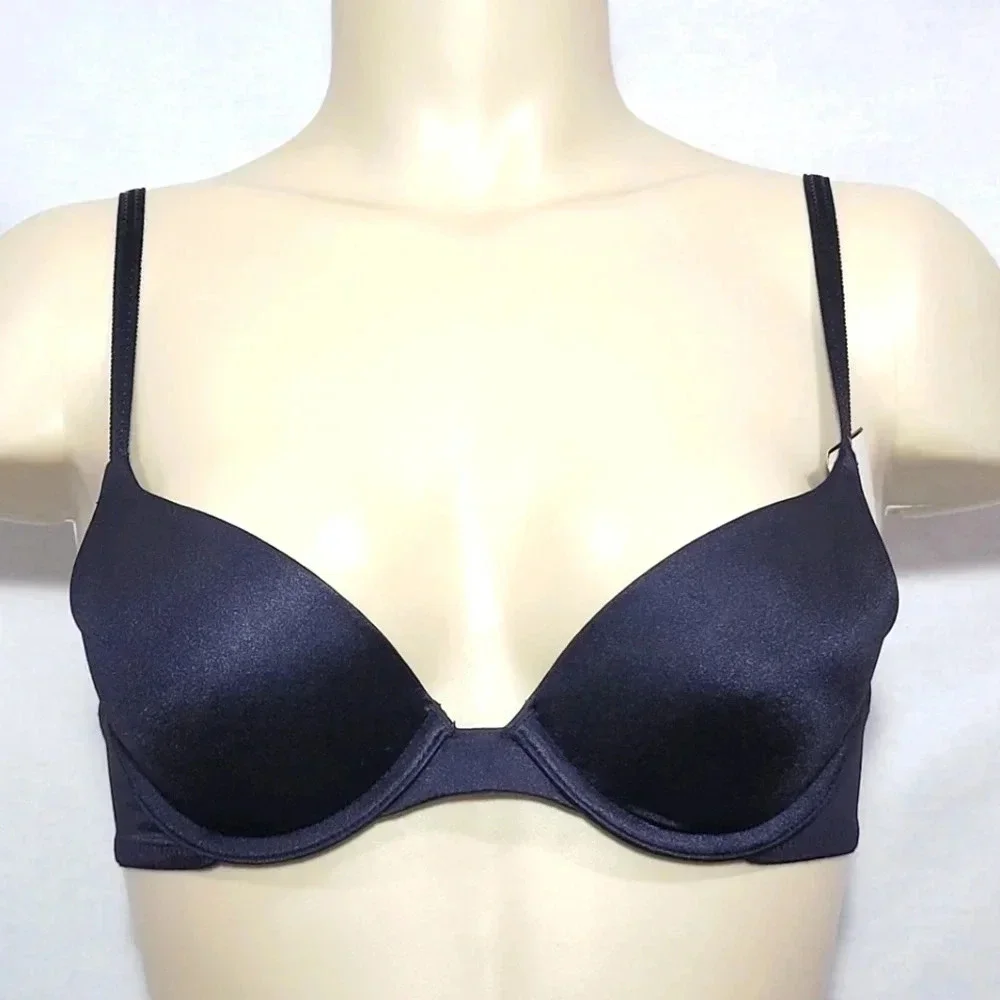 40C Maidenform Self Expressions i-Fit Push Up UW Bra Black NWT‎